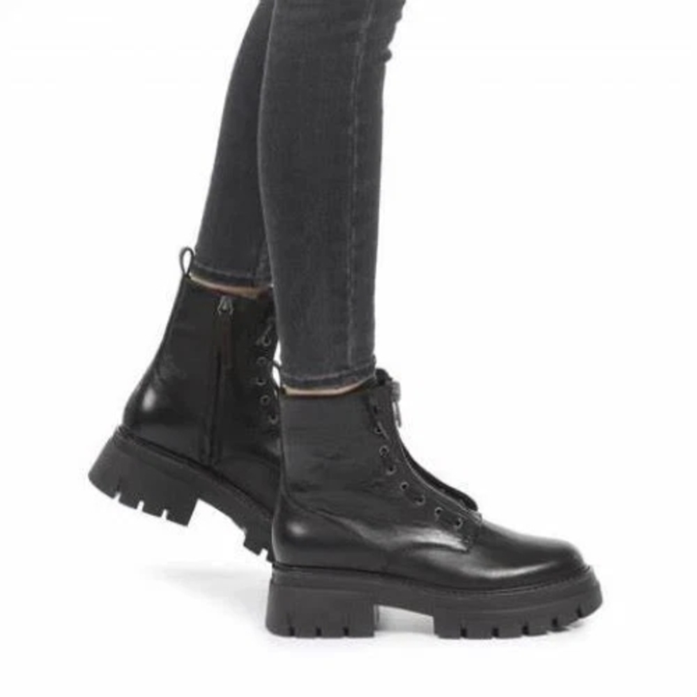 Ash Black Combat & Moto Boots